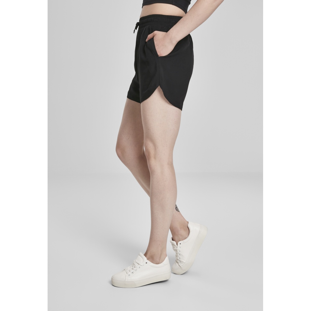 Urban Classics - Viscose Resort Pantalon court - Noir